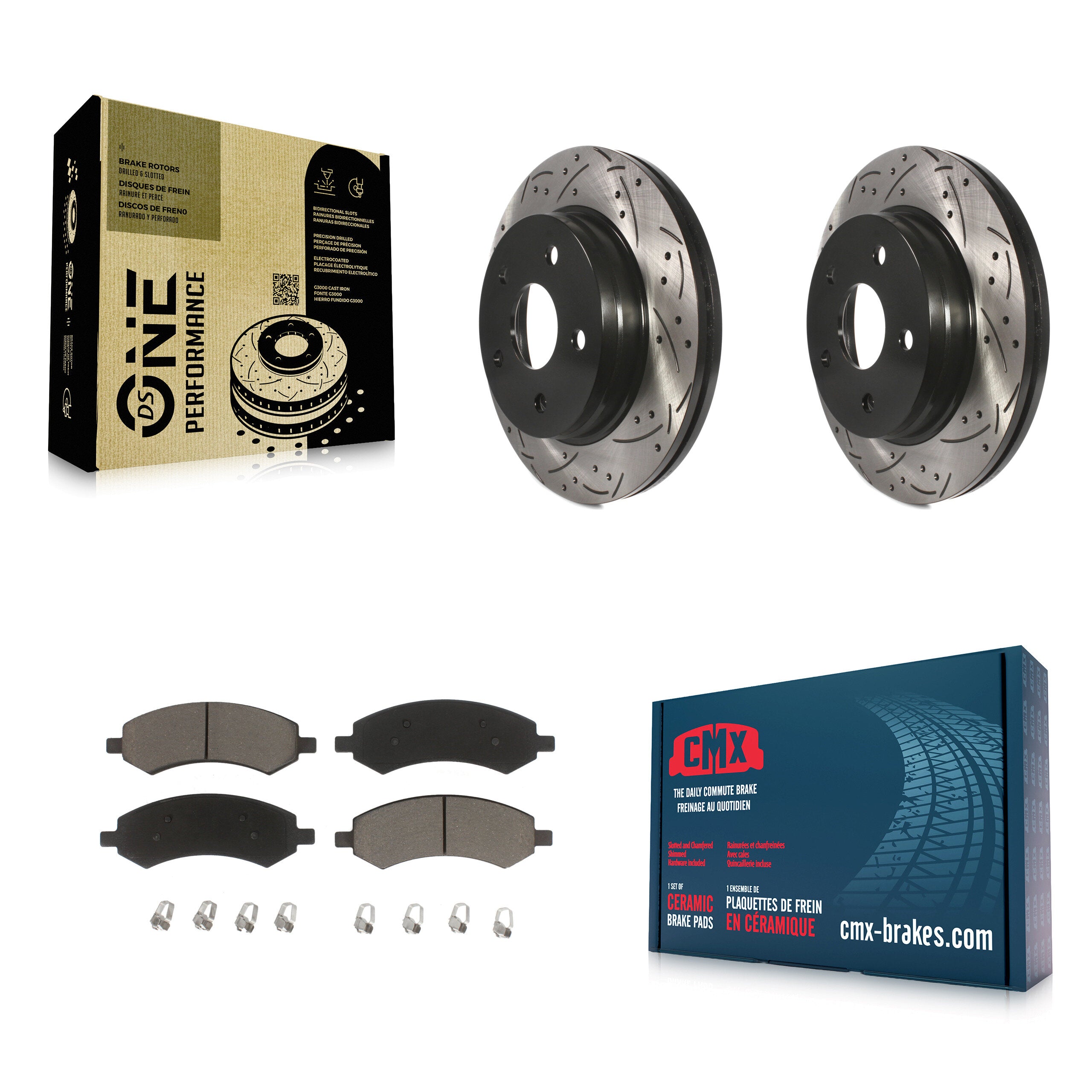 Transit Auto KDC-100239 Disc Brake Kit for 2006-2023 Ram 1500 Classic, Ram 1500, Dodge Ram 1500 & more - Front product image