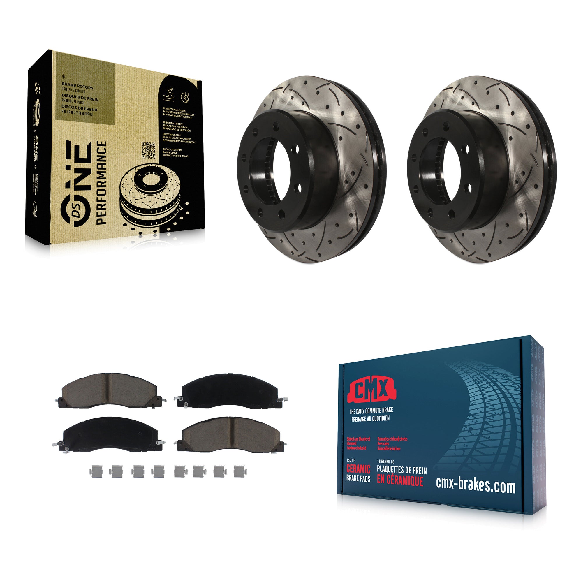 Transit Auto KDC-100240 Disc Brake Kit for 2009-2018 Ram 1500, Ram 2500, Ram 3500 & more - Front product image
