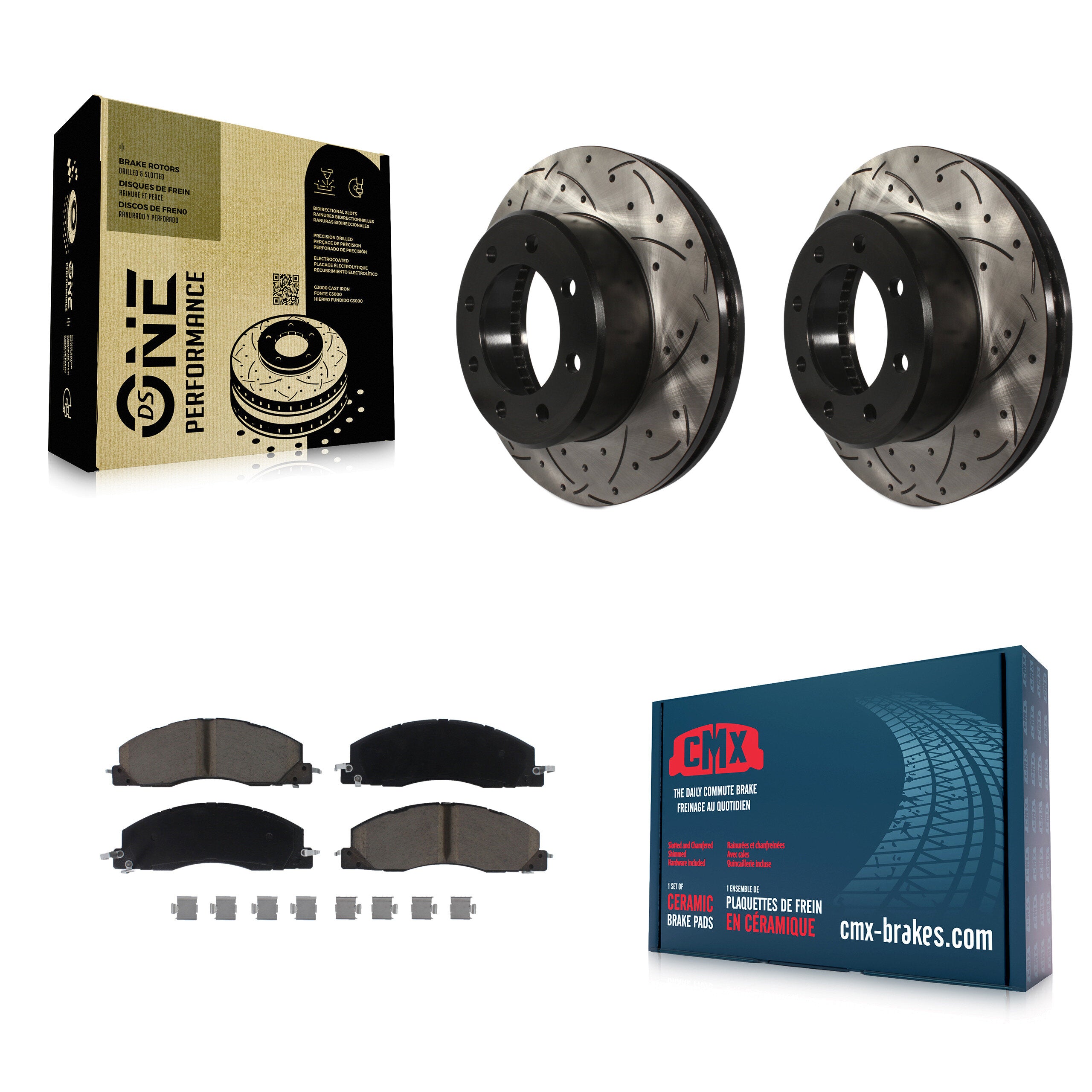 Transit Auto KDC-100240 Disc Brake Kit for 2009-2018 Ram 1500, Ram 2500, Ram 3500 & more - Front product image