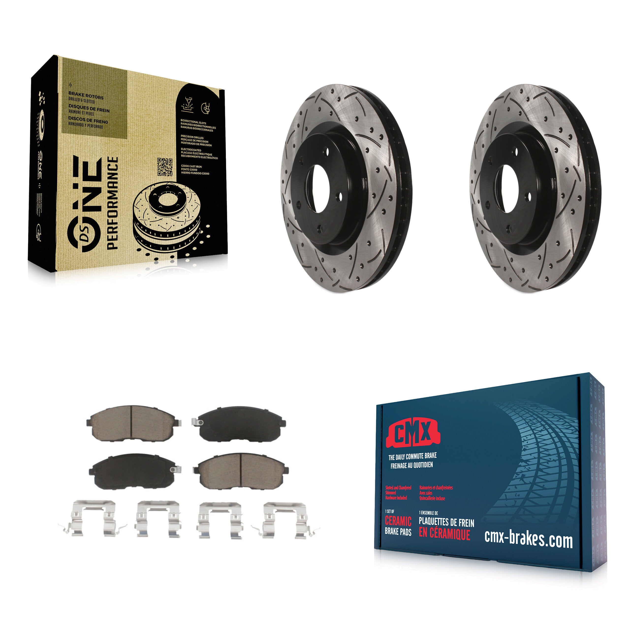 Transit Auto KDC-100242 Disc Brake Kit for 2007-2012 Nissan Sentra - Front product image