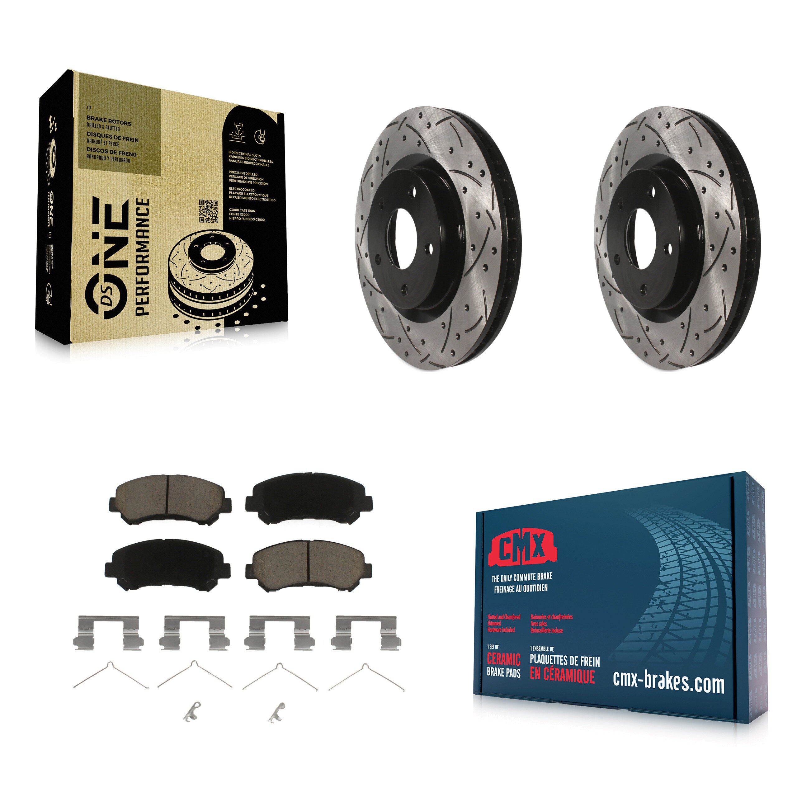 Transit Auto KDC-100243 Disc Brake Kit for 2008-2015 Nissan Rogue Select, Nissan Rogue - Front product image