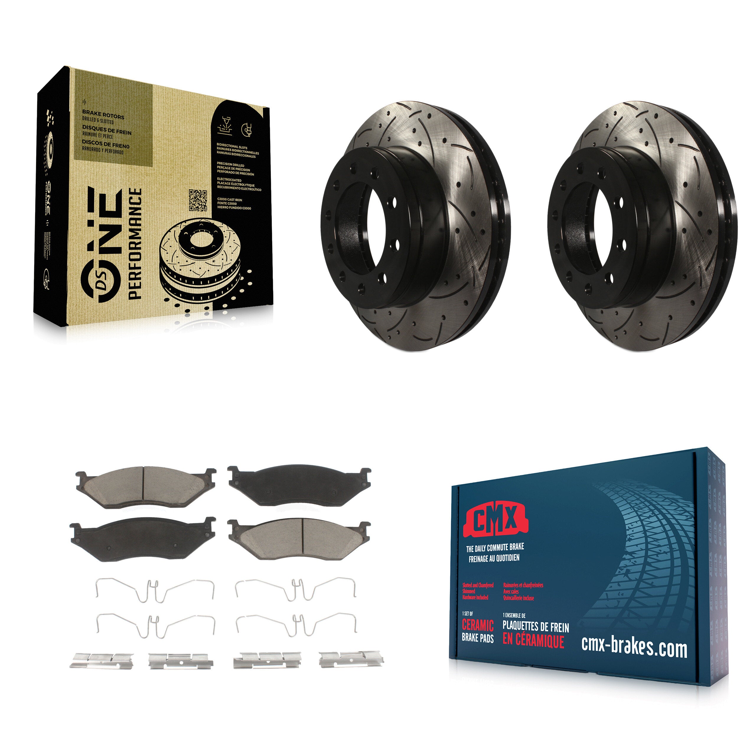 Transit Auto KDC-100244 Disc Brake Kit for 2005-2016 Ford F-450 Super Duty, International CF500, International CF600 & more - Front product image