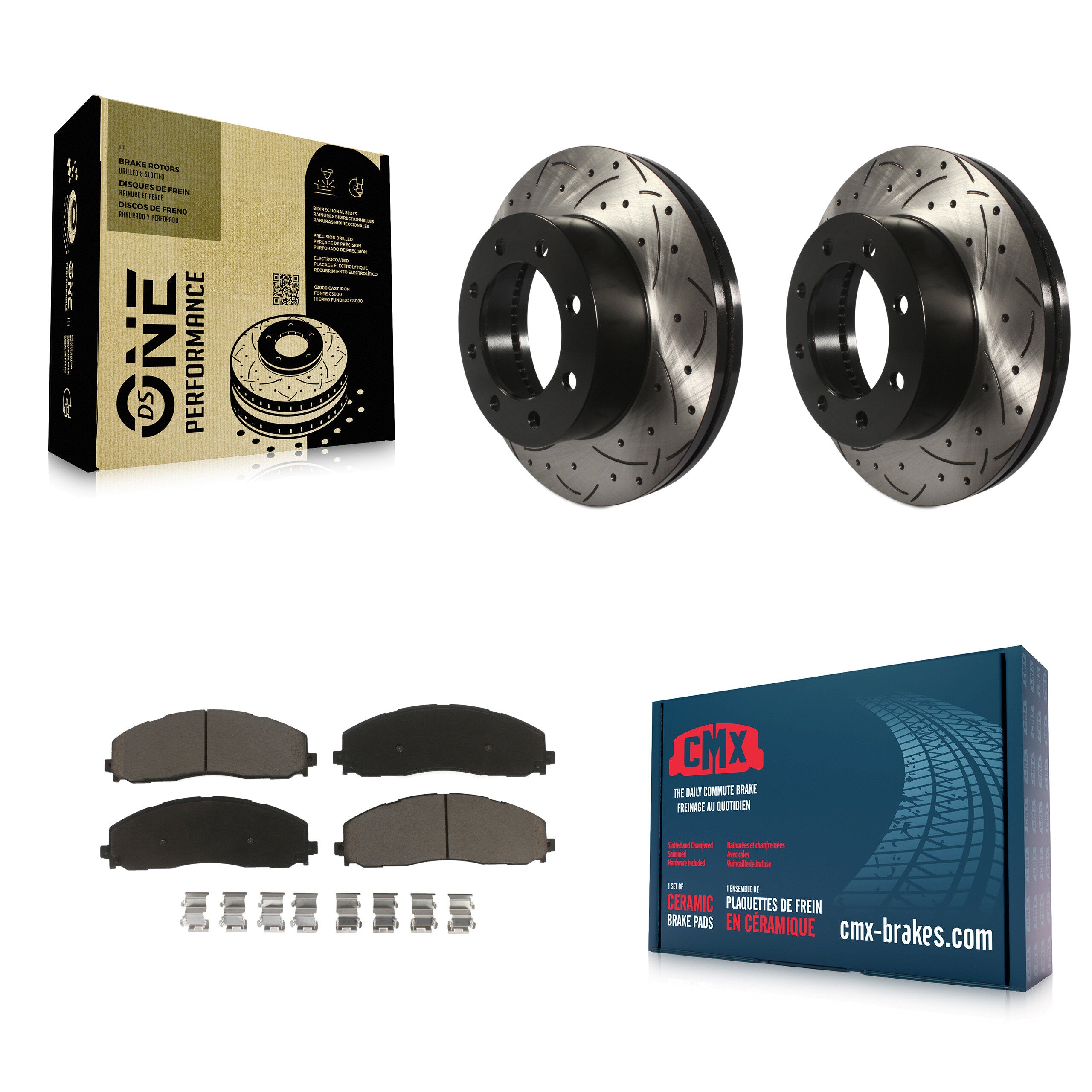 Transit Auto KDC-100245 Disc Brake Kit for 2013-2023 Ford F-250 Super Duty, Ford F-350 Super Duty, Ford F-450 Super Duty - Front product image