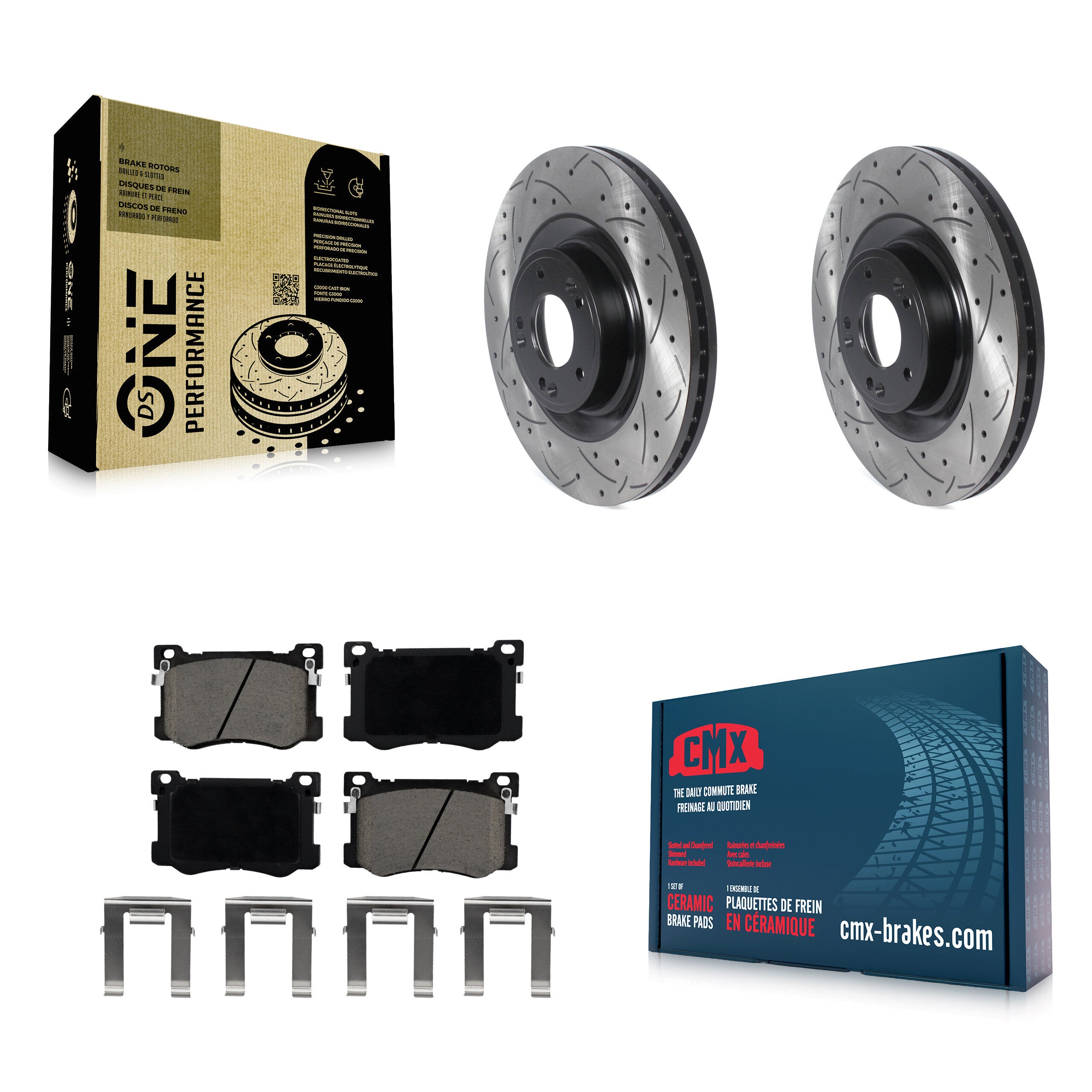 Transit Auto KDC-100247 Disc Brake Kit for 2015-2017 Genesis G80, Kia K900, Hyundai Genesis - Front product image