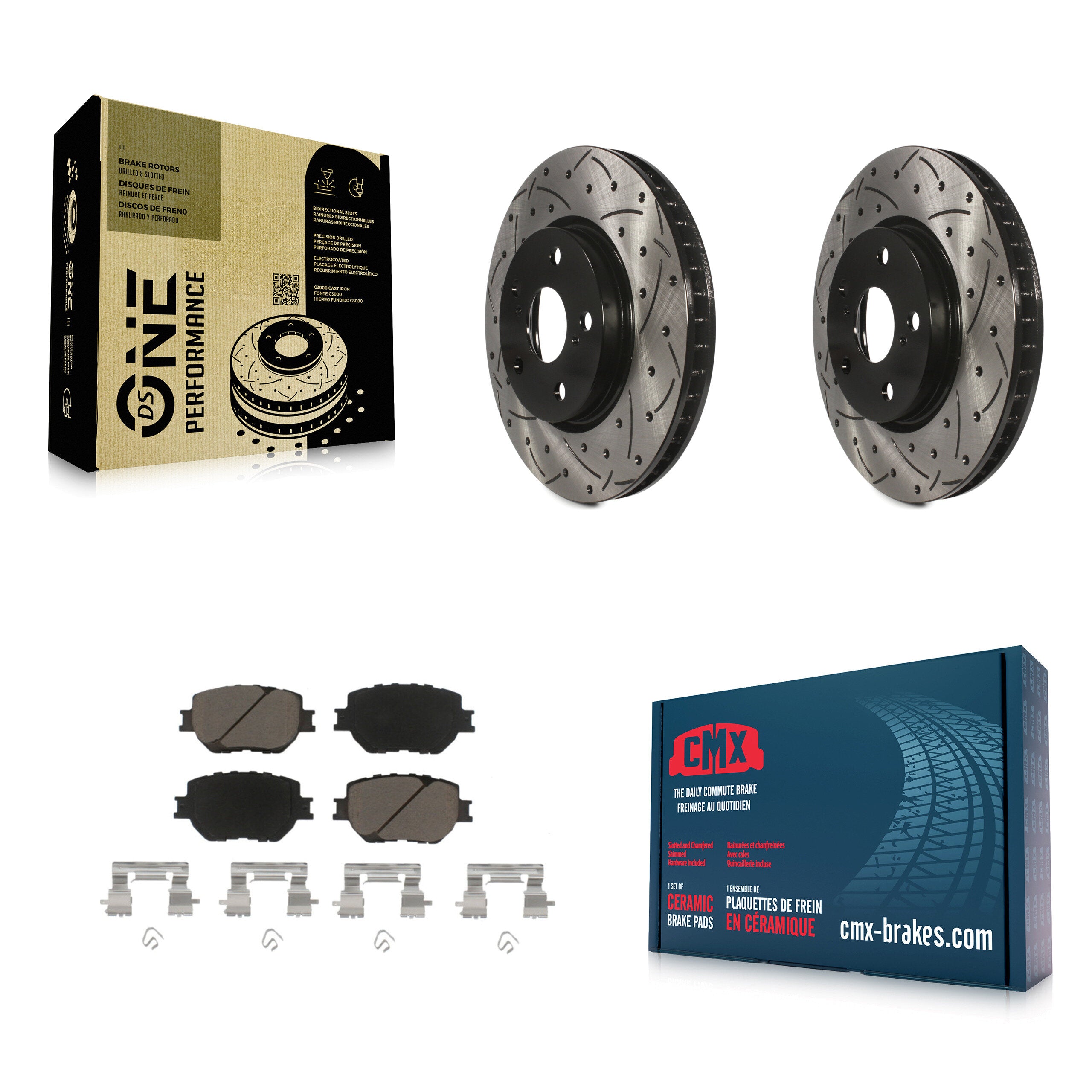 Transit Auto KDC-100255 Disc Brake Kit for 2014-2015 Lexus IS250 - Front product image