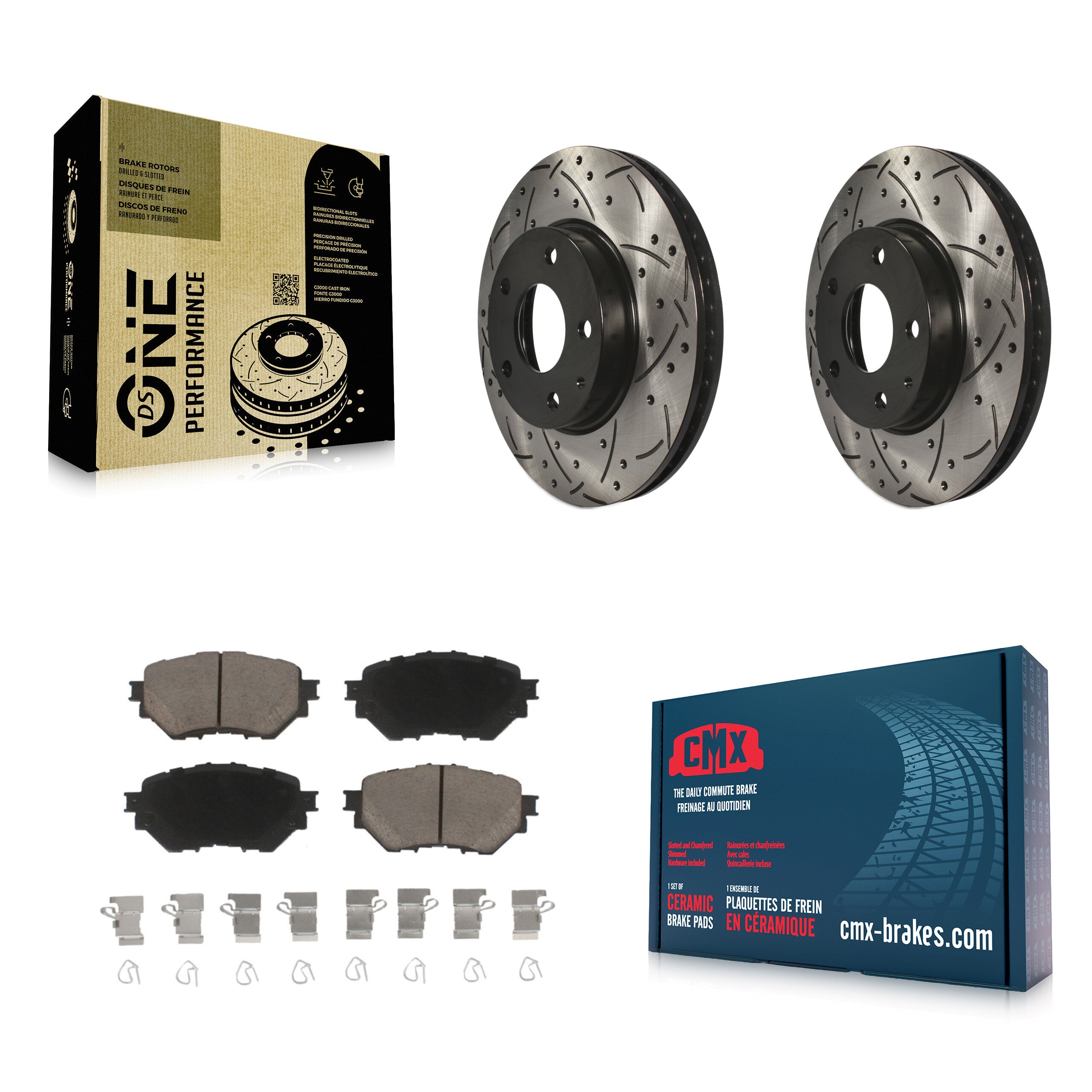 Transit Auto KDC-100262 Disc Brake Kit for 2014-2018 Mazda 3, Mazda 3 Sport - Front product image