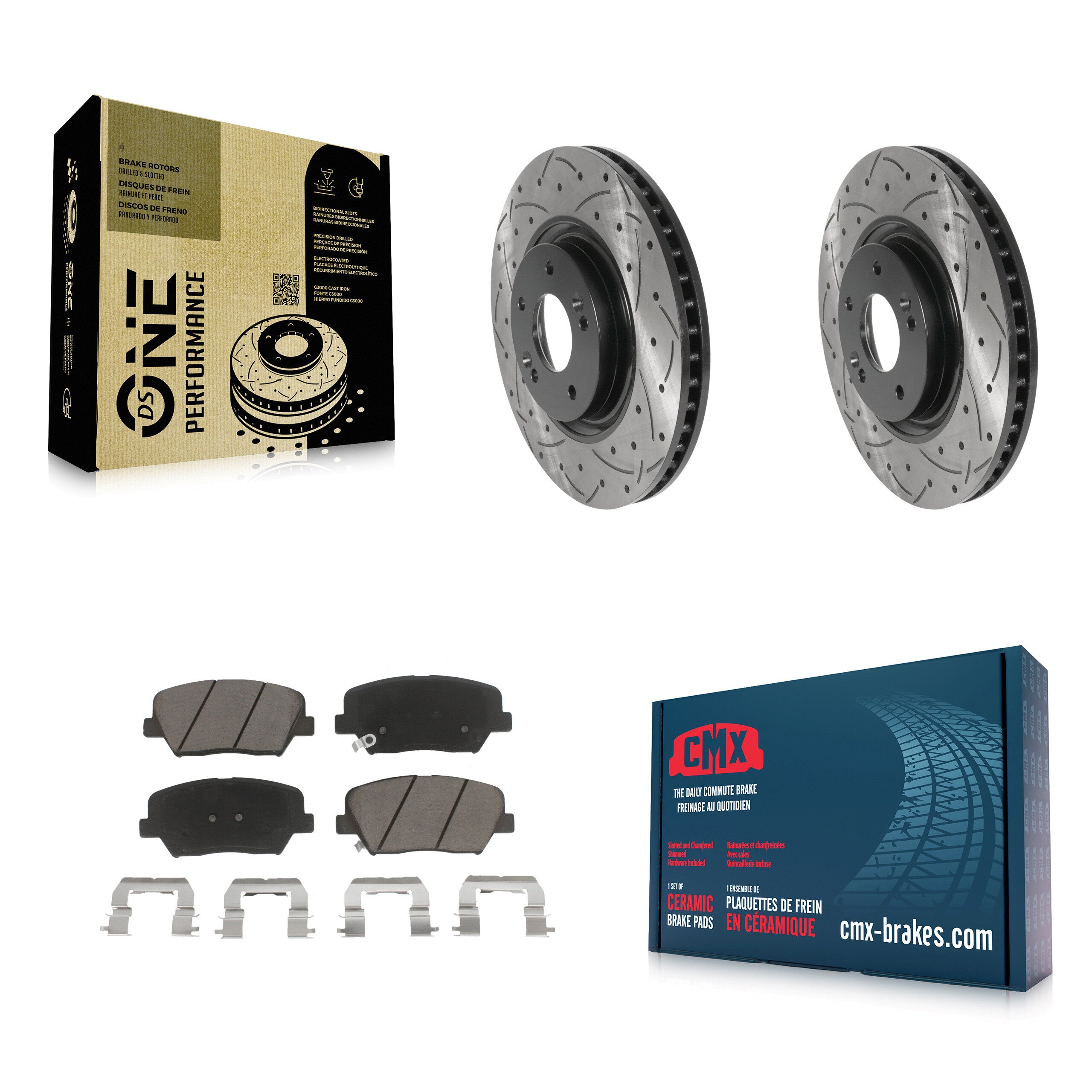 Transit Auto KDC-100265 Disc Brake Kit for 2012-2017 Hyundai Azera - Front product image