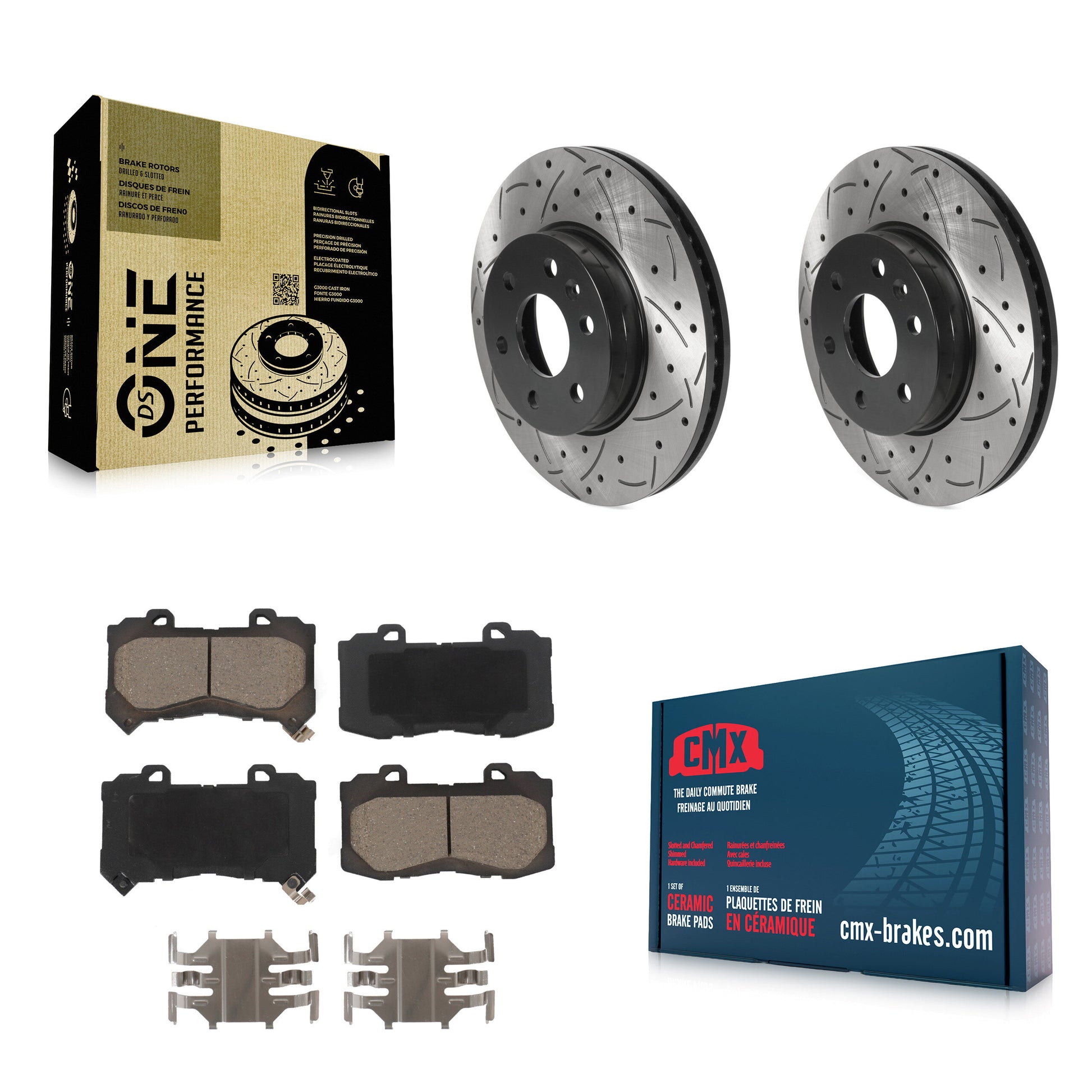 Transit Auto KDC-100266 Disc Brake Kit for 2015-2020 Chevrolet Colorado, GMC Canyon - Front product image