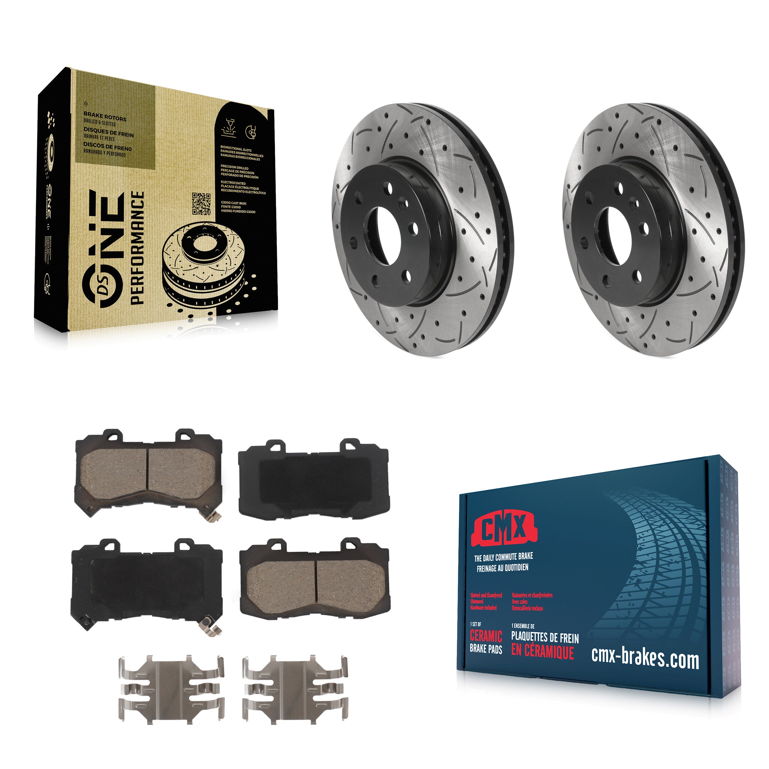 Transit Auto KDC-100266 Disc Brake Kit for 2015-2020 Chevrolet Colorado, GMC Canyon - Front product image