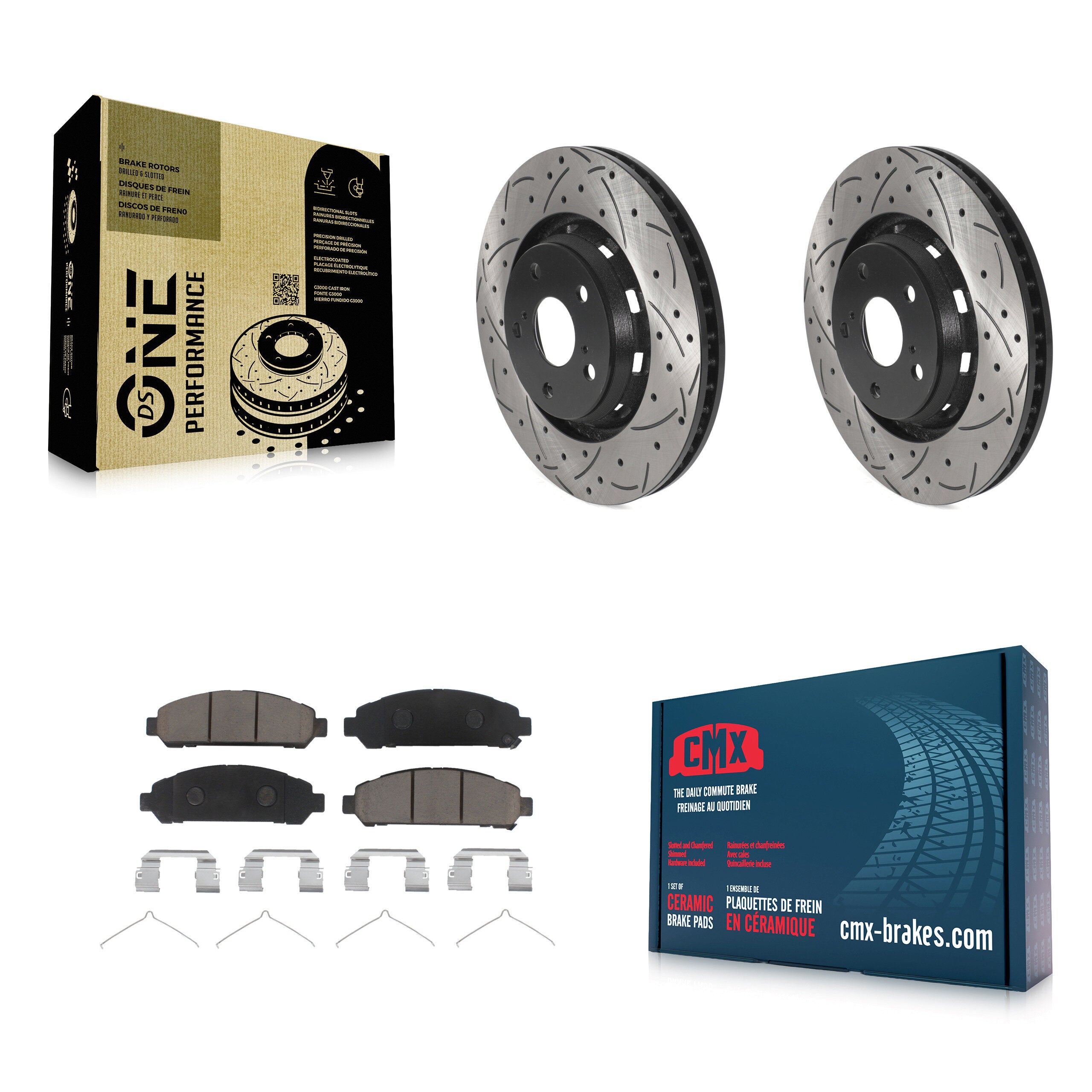 Transit Auto KDC-100276 Disc Brake Kit for 2009-2016 Toyota Venza - Front product image