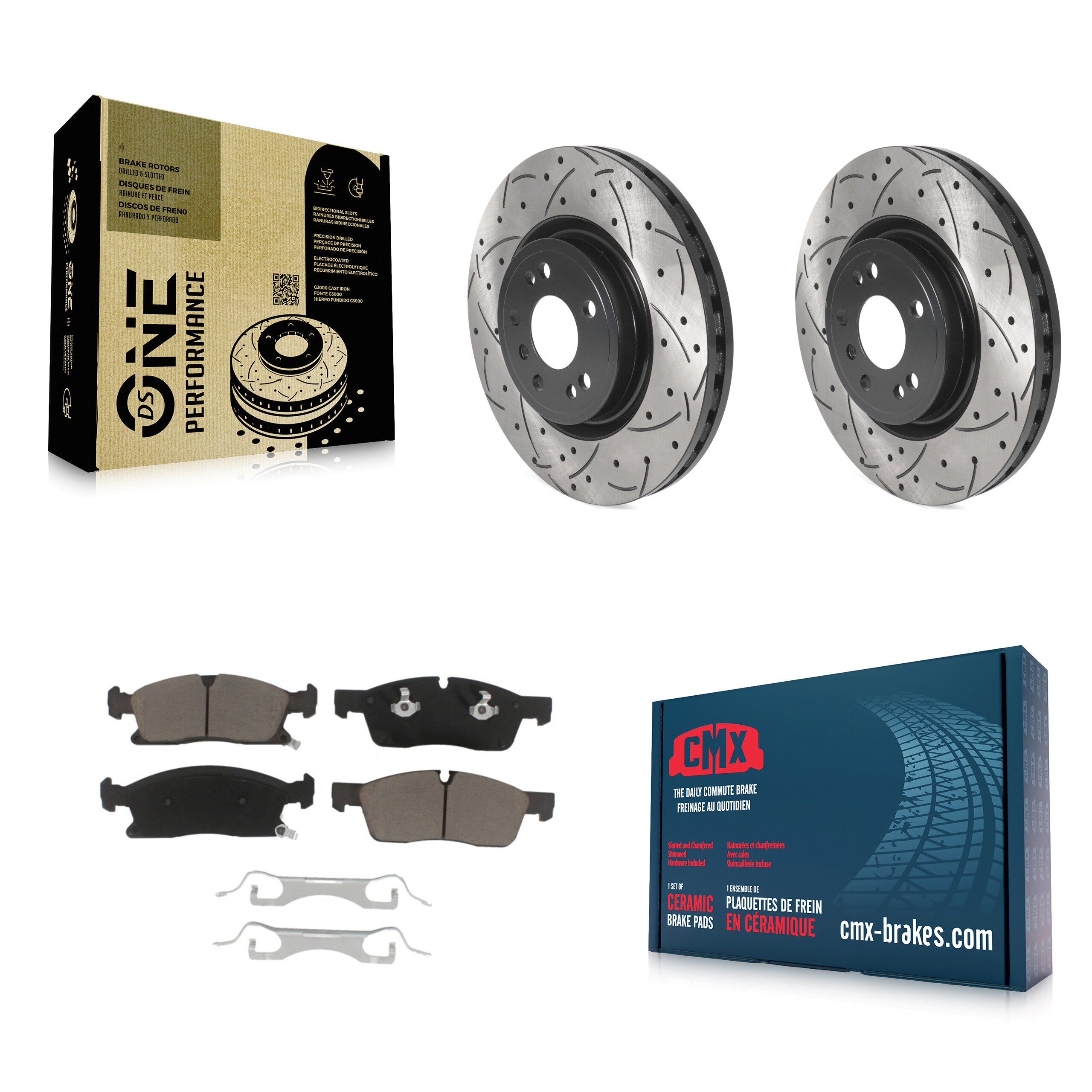 Transit Auto KDC-100281 Disc Brake Kit for 2012-2018 Mercedes-Benz GLE300d, Mercedes-Benz GLE350, Mercedes-Benz ML250 & more - Front product image