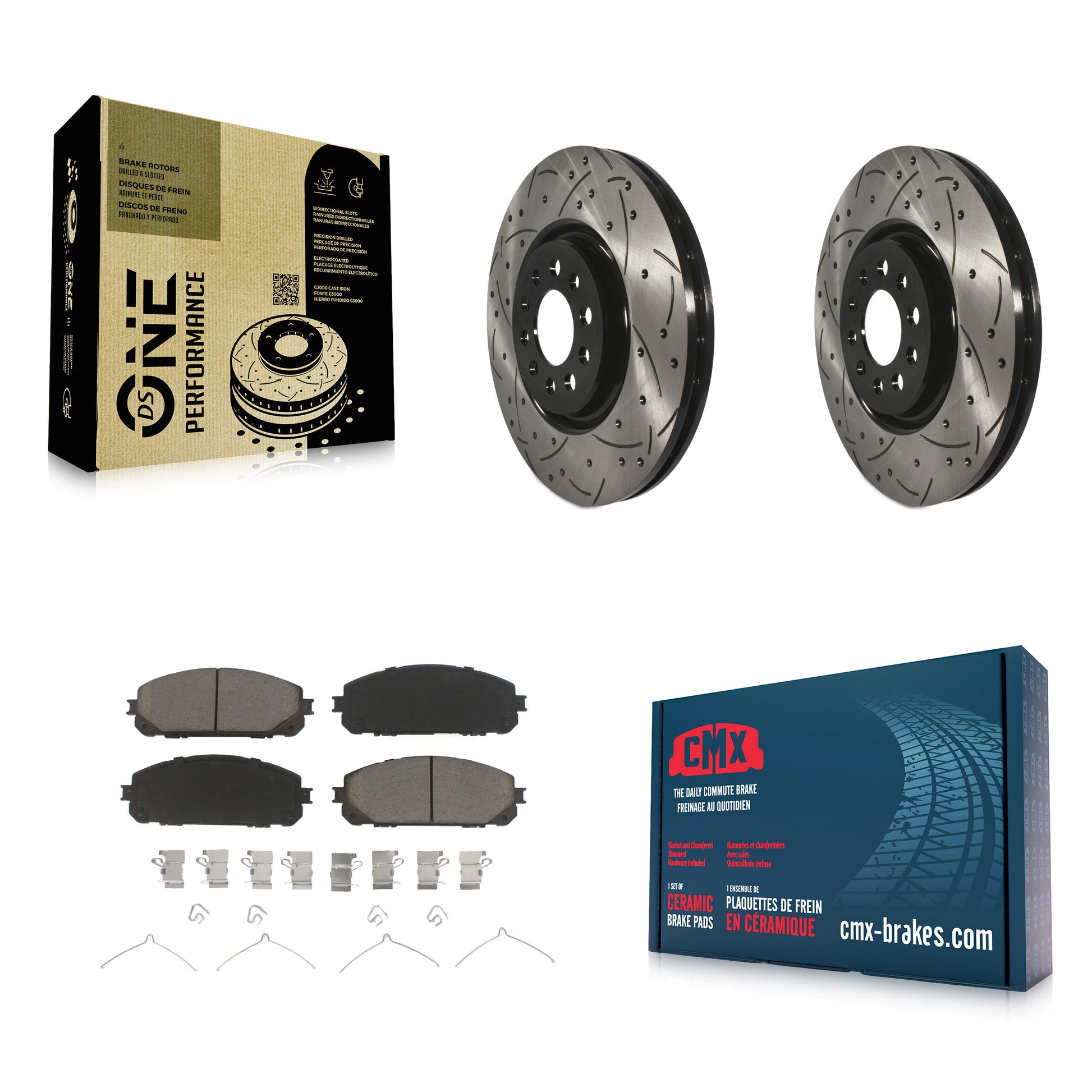 Transit Auto KDC-100283 Disc Brake Kit for 2014-2023 Jeep Cherokee - Front product image