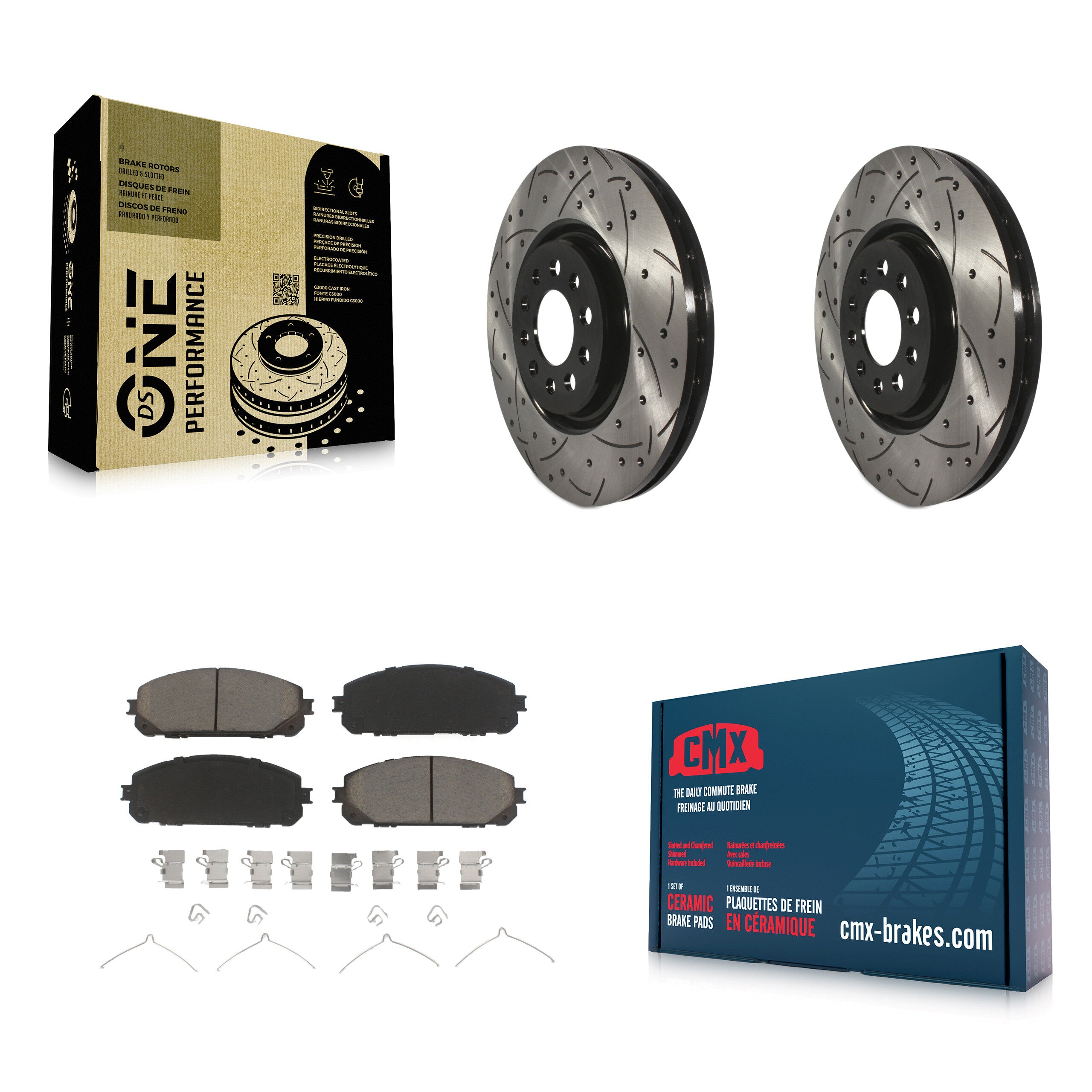 Transit Auto KDC-100283 Disc Brake Kit for 2014-2023 Jeep Cherokee - Front product image