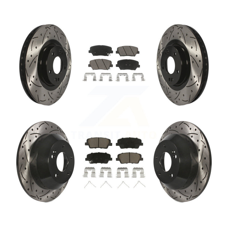 Transit Auto KDC-100292 Disc Brake Kit for 2014-2015 Kia Sorento - Front and Rear product image