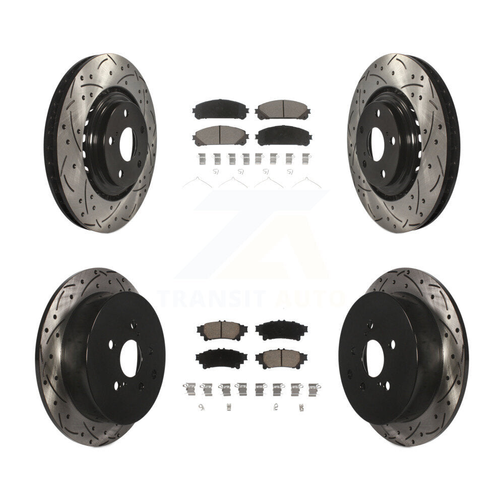 Transit Auto KDC-100295 Disc Brake Kit for 2010-2020 Toyota Highlander, Toyota Sienna, Lexus RX350 & more - Front and Rear product image