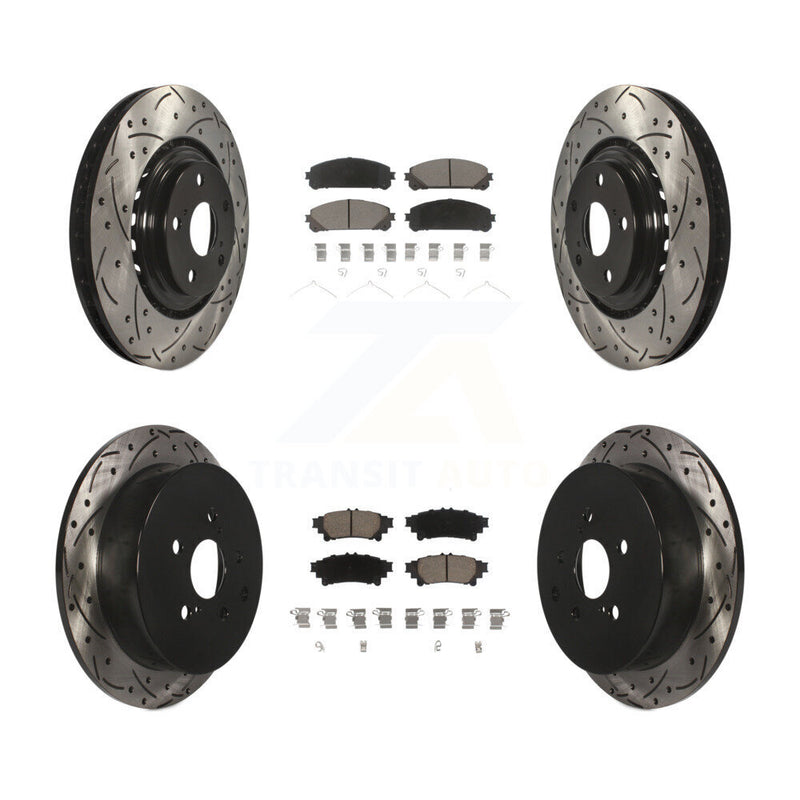 Transit Auto KDC-100295 Disc Brake Kit for 2010-2020 Toyota Highlander, Toyota Sienna, Lexus RX350 & more - Front and Rear product image