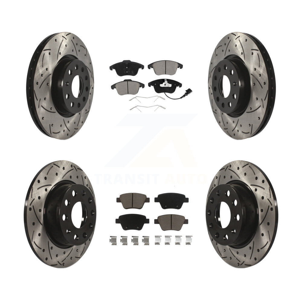 Transit Auto KDC-100296 Disc Brake Kit for 2012-2014 Volkswagen Passat - Front and Rear product image