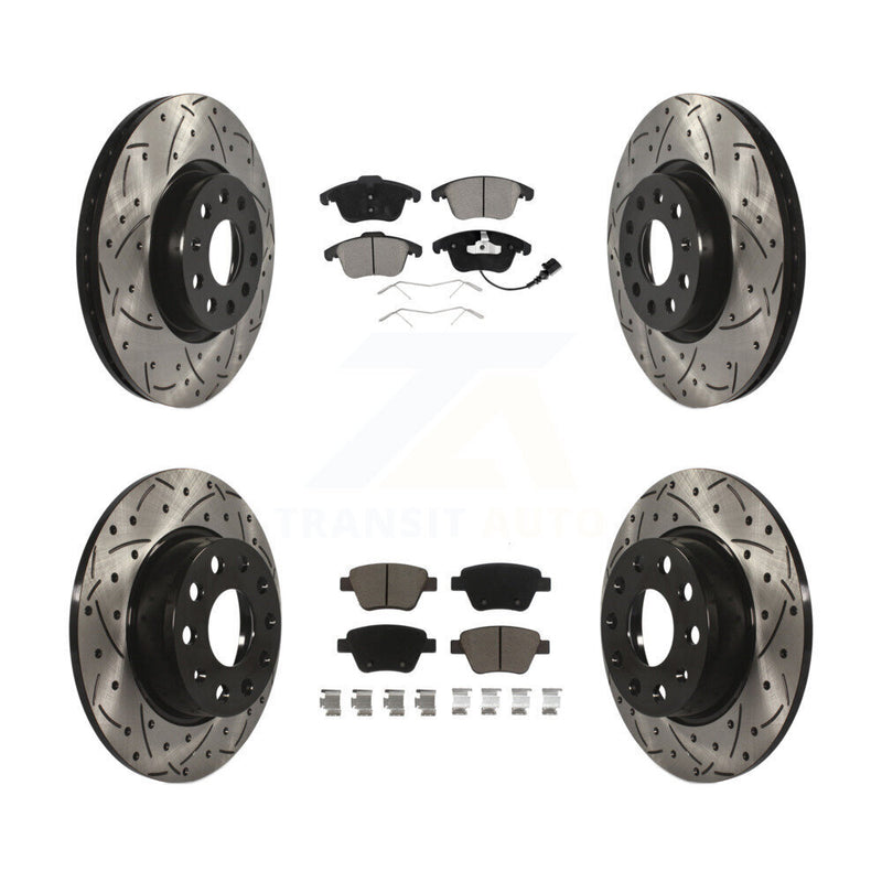 Transit Auto KDC-100296 Disc Brake Kit for 2012-2014 Volkswagen Passat - Front and Rear product image