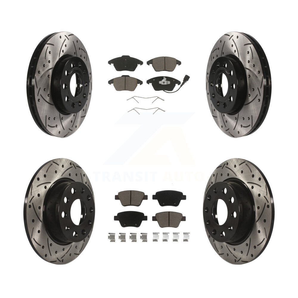 Transit Auto KDC-100298 Disc Brake Kit for 2013-2016 Volkswagen Beetle - Front and Rear product image