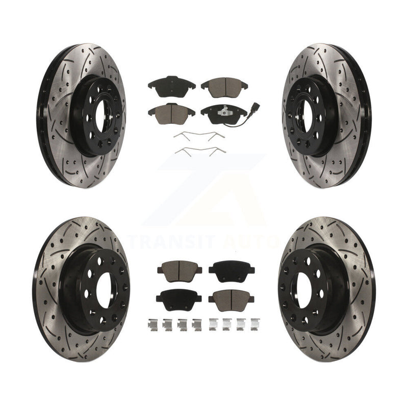 Transit Auto KDC-100298 Disc Brake Kit for 2013-2016 Volkswagen Beetle - Front and Rear product image