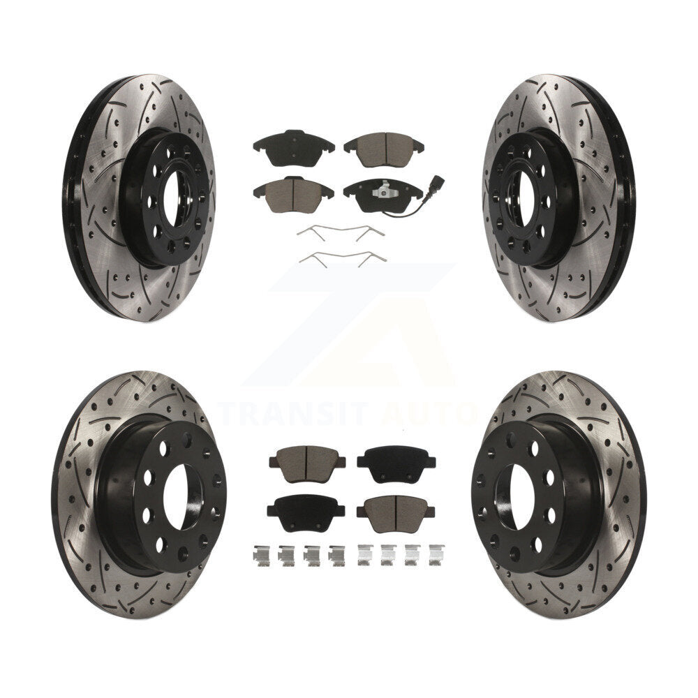 Transit Auto KDC-100299 Disc Brake Kit for 2017-2018 Volkswagen Jetta - Front and Rear product image