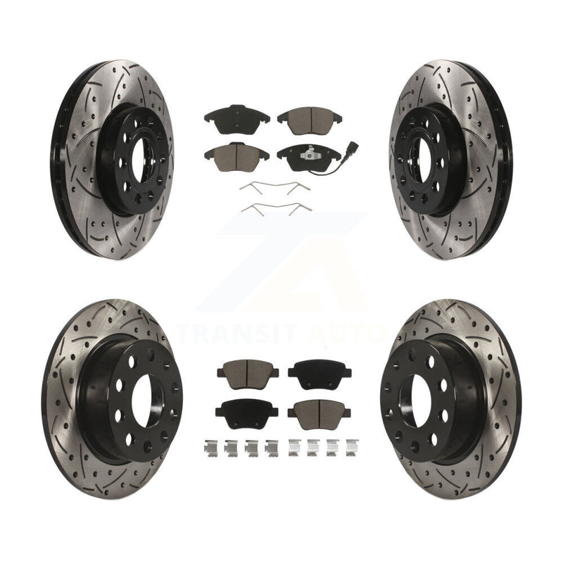Transit Auto KDC-100299 Disc Brake Kit for 2017-2018 Volkswagen Jetta - Front and Rear product image