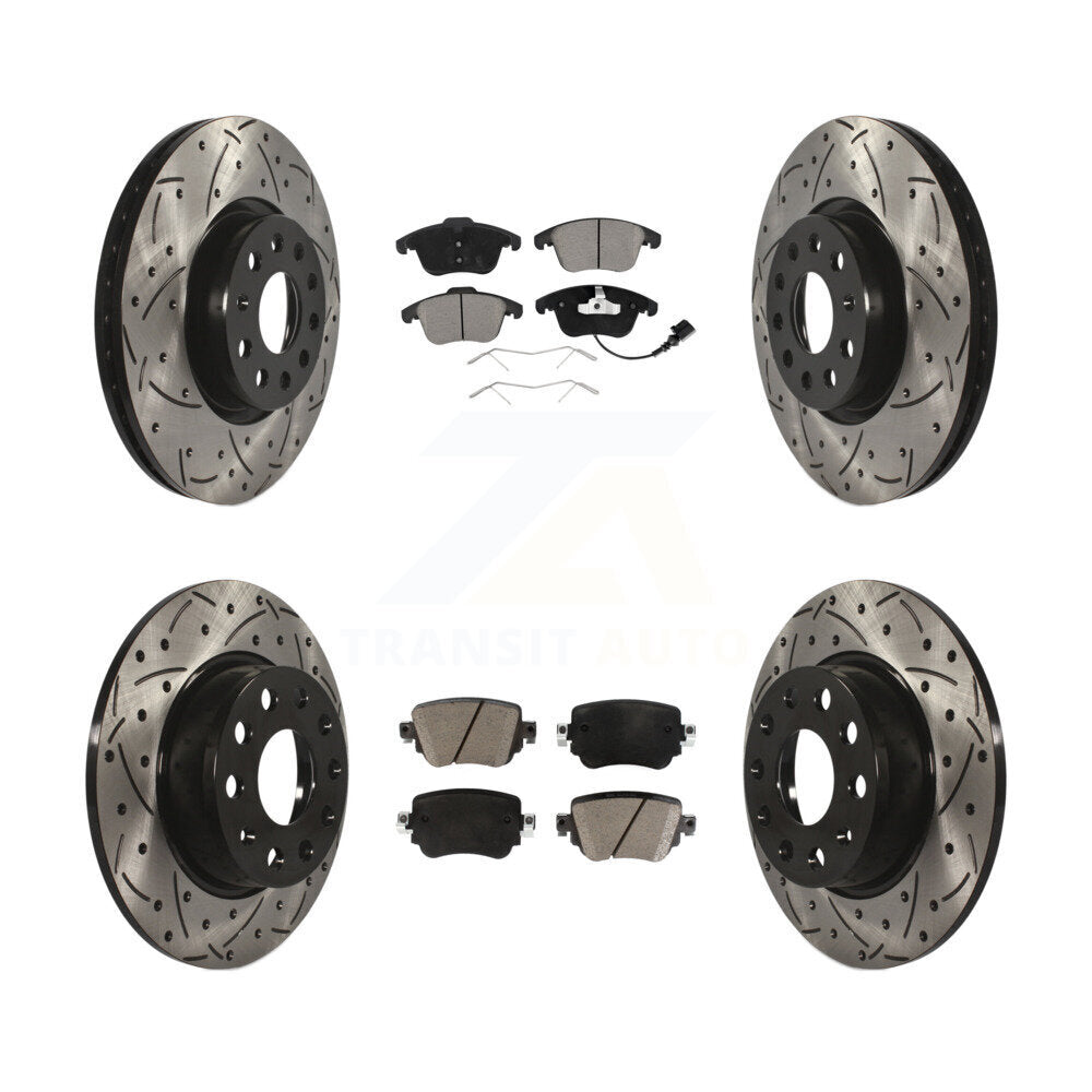 Transit Auto KDC-100300 Disc Brake Kit for 2015-2020 Volkswagen Passat - Front and Rear product image
