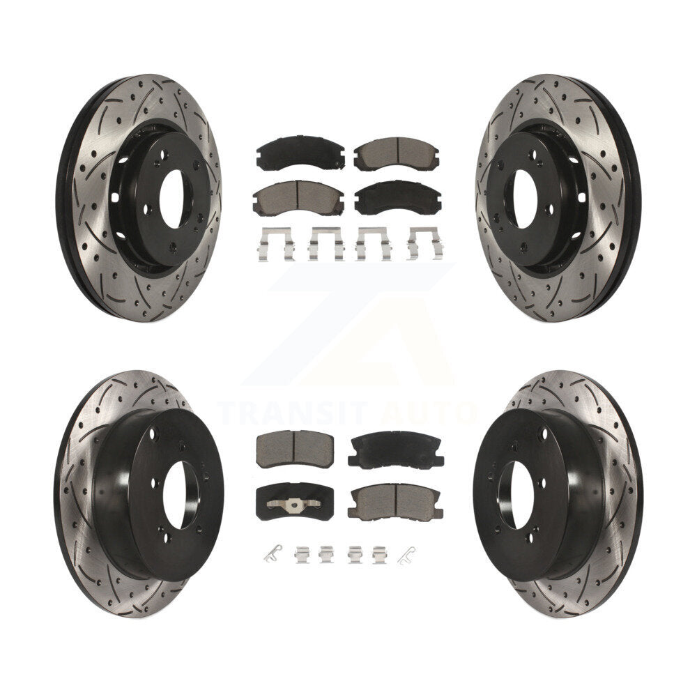 Transit Auto KDC-100303 Disc Brake Kit for 2009-2015 Mitsubishi Lancer - Front and Rear product image