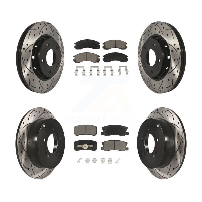 Transit Auto KDC-100303 Disc Brake Kit for 2009-2015 Mitsubishi Lancer - Front and Rear product image