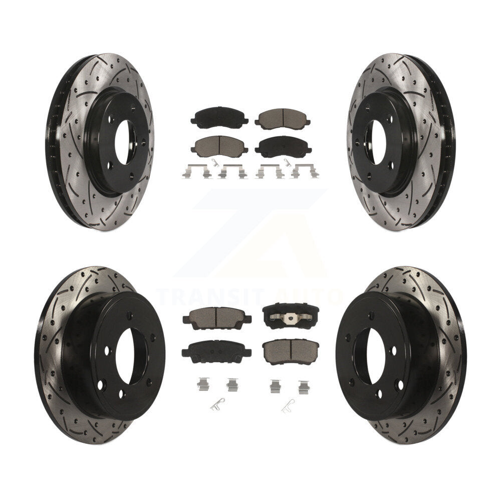Transit Auto KDC-100305 Disc Brake Kit for 2007-2016 Mitsubishi Lancer, Dodge Caliber - Front and Rear product image