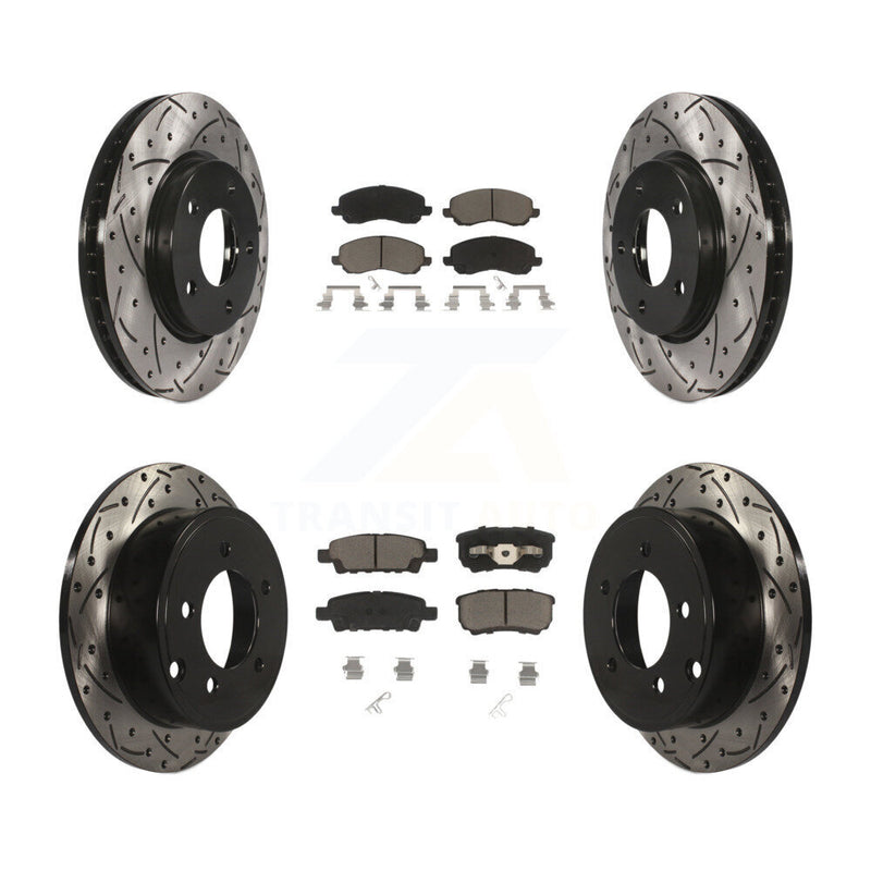 Transit Auto KDC-100305 Disc Brake Kit for 2007-2016 Mitsubishi Lancer, Dodge Caliber - Front and Rear product image