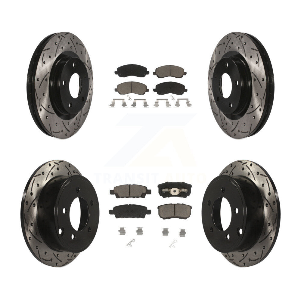 Transit Auto KDC-100306 Disc Brake Kit for 2007-2017 Chrysler 200, Dodge Caliber, Dodge Avenger & more - Front and Rear product image