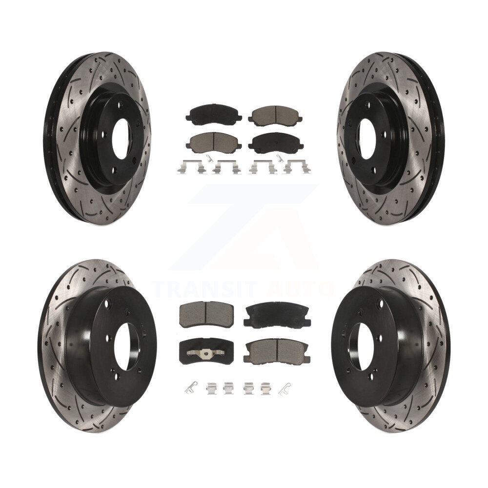 Transit Auto KDC-100307 Disc Brake Kit for 2007-2013 Mitsubishi Outlander - Front and Rear product image