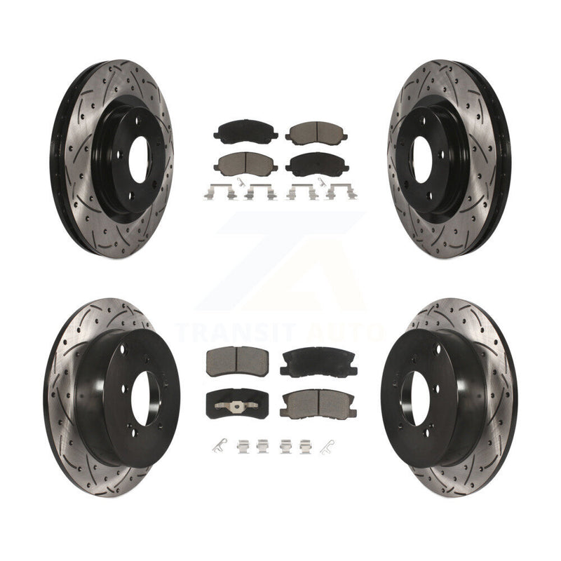 Transit Auto KDC-100307 Disc Brake Kit for 2007-2013 Mitsubishi Outlander - Front and Rear product image