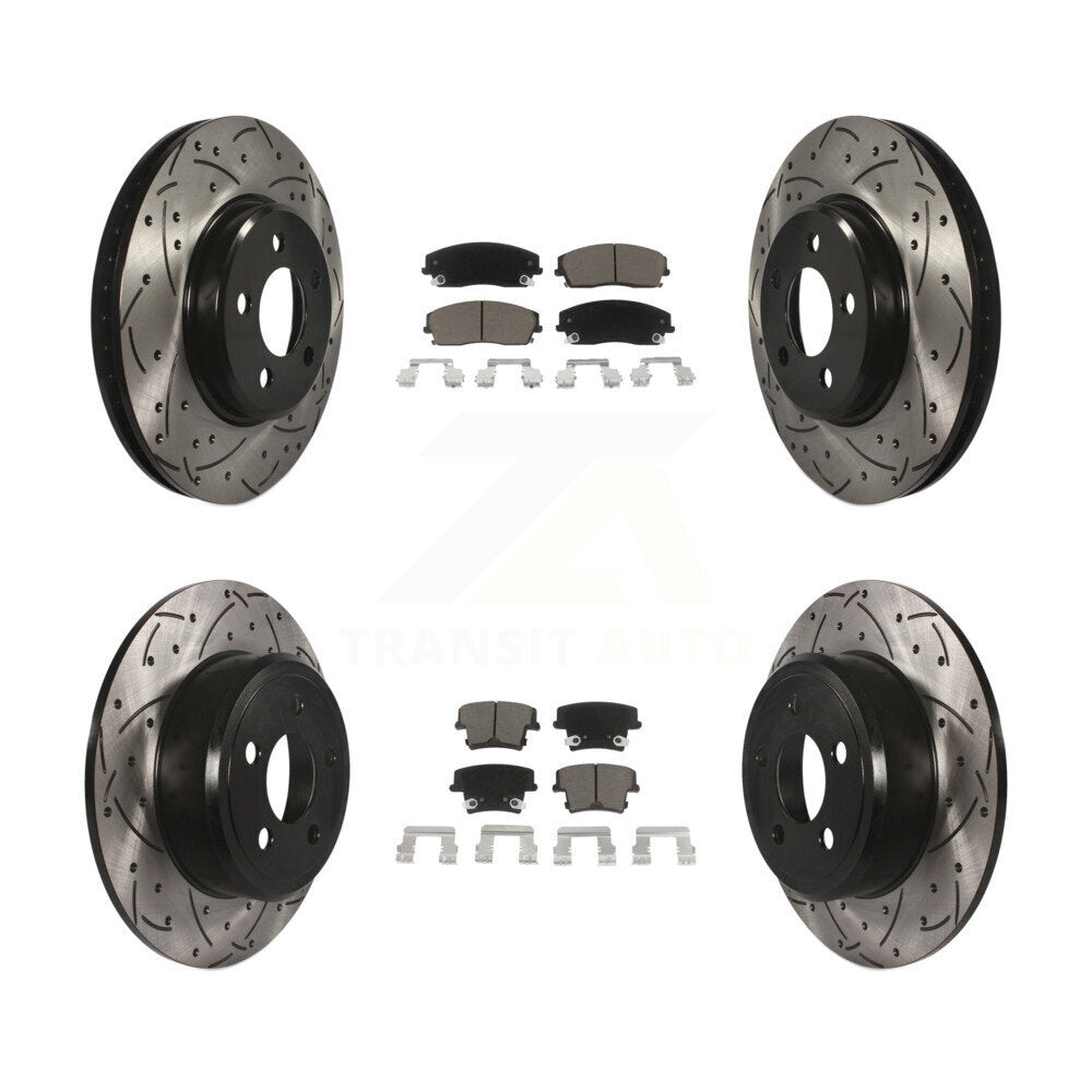 Transit Auto KDC-100312 Disc Brake Kit for 2005-2023 Dodge Charger, Dodge Challenger, Chrysler 300 & more - Front and Rear product image