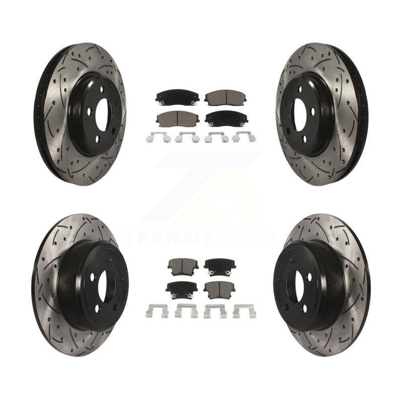 Transit Auto KDC-100312 Disc Brake Kit for 2005-2023 Dodge Charger, Dodge Challenger, Chrysler 300 & more - Front and Rear product image