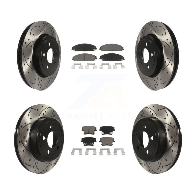 Transit Auto KDC-100313 Disc Brake Kit for 2005-2023 Dodge Challenger, Dodge Charger, Chrysler 300 & more - Front and Rear product image