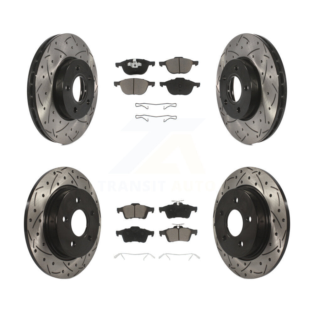 Transit Auto KDC-100317 Disc Brake Kit for 2012-2018 Ford Focus - Front and Rear product image