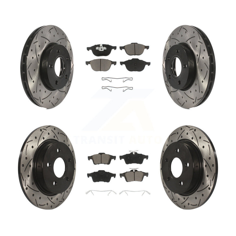 Transit Auto KDC-100317 Disc Brake Kit for 2012-2018 Ford Focus - Front and Rear product image