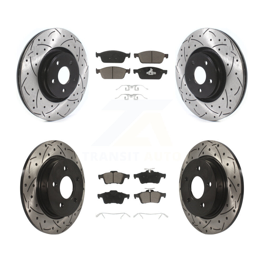 Transit Auto KDC-100318 Disc Brake Kit for 2013-2018 Ford Focus - Front and Rear product image