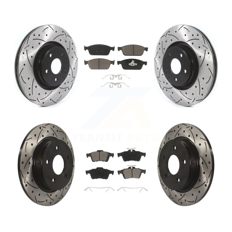 Transit Auto KDC-100318 Disc Brake Kit for 2013-2018 Ford Focus - Front and Rear product image