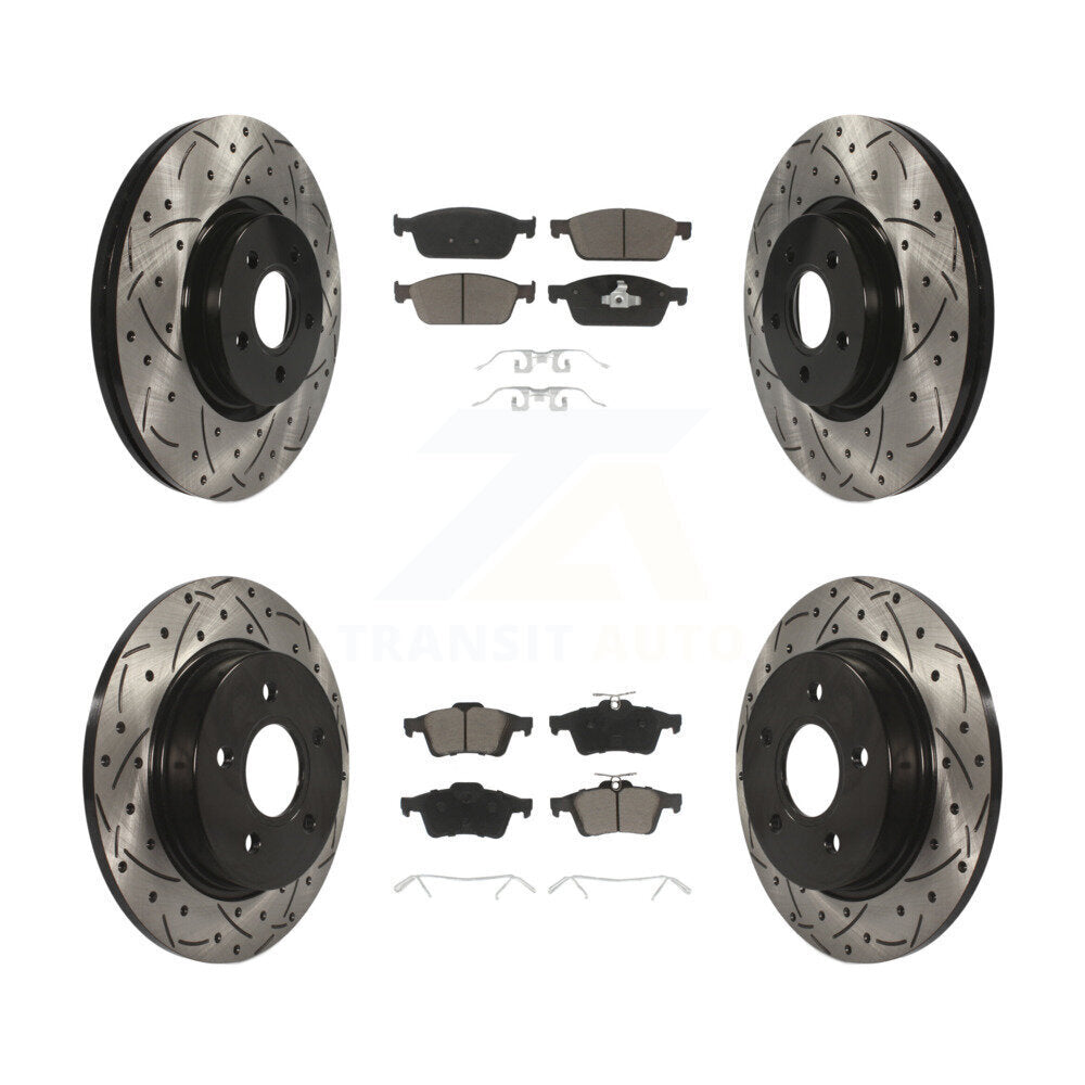 Transit Auto KDC-100321 Disc Brake Kit for 2013-2018 Ford Focus - Front and Rear product image