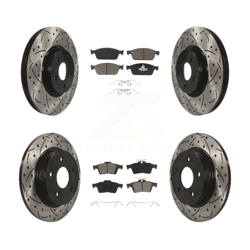 Transit Auto KDC-100321 Disc Brake Kit for 2013-2018 Ford Focus - Front and Rear product image