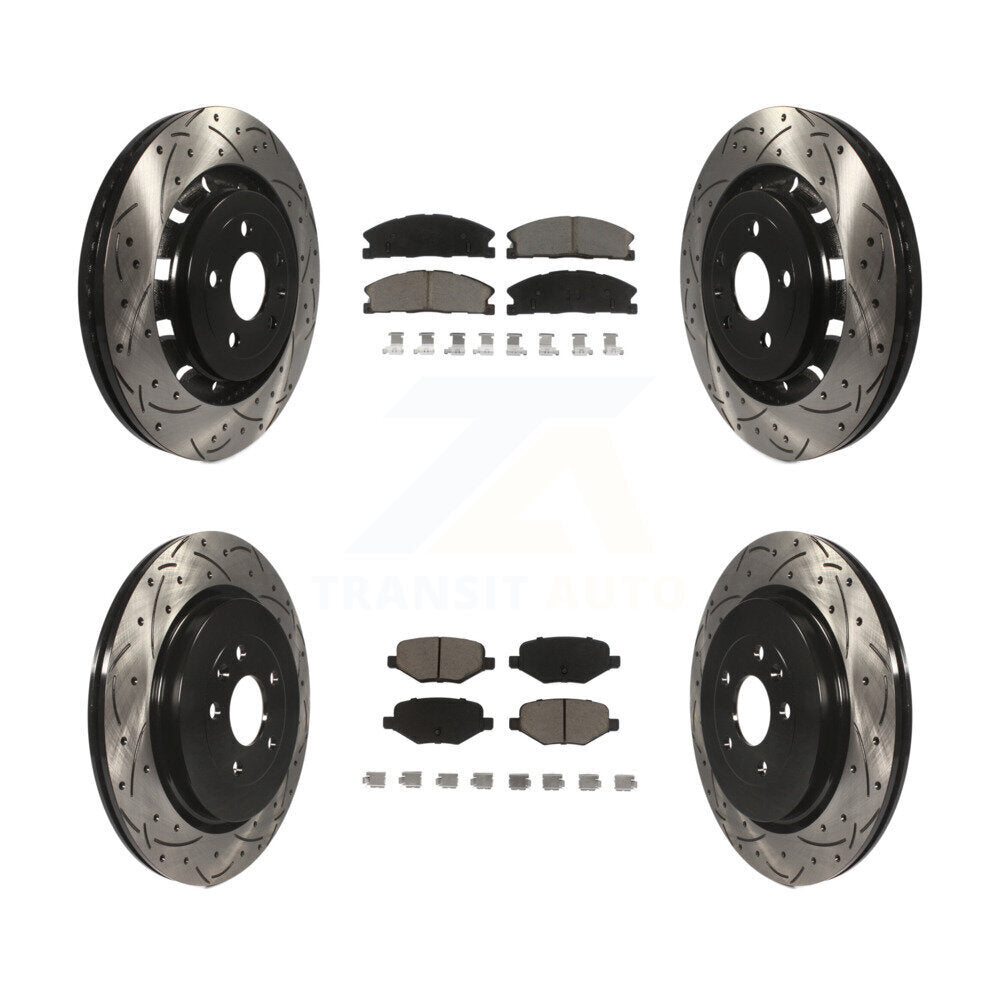 Transit Auto KDC-100326 Disc Brake Kit for 2012-2019 Ford Taurus, Lincoln MKT, Ford Explorer & more - Front and Rear product image