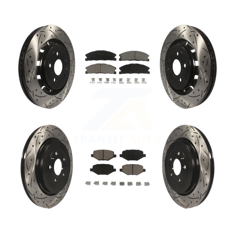 Transit Auto KDC-100326 Disc Brake Kit for 2012-2019 Ford Taurus, Lincoln MKT, Ford Explorer & more - Front and Rear product image