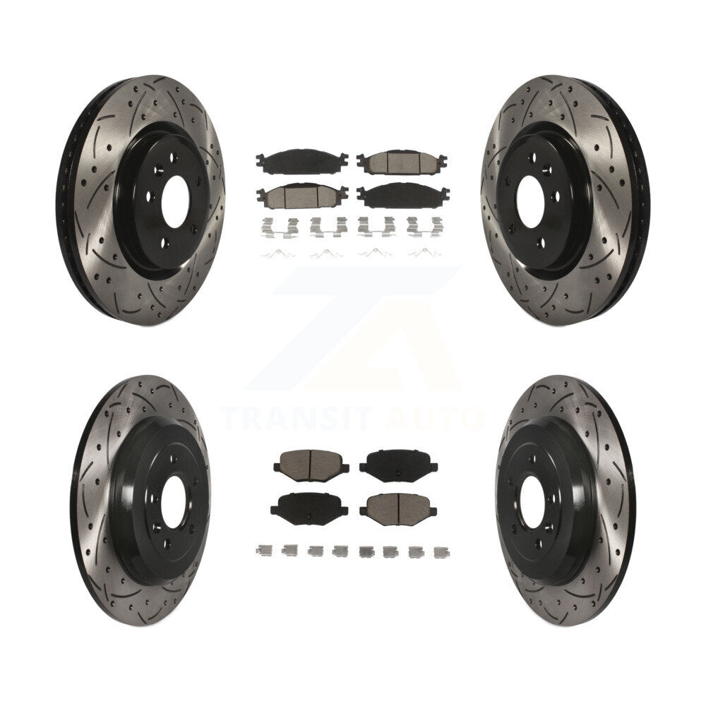 Transit Auto KDC-100328 Disc Brake Kit for 2009-2019 Ford Explorer, Ford Flex, Lincoln MKS & more - Front and Rear product image