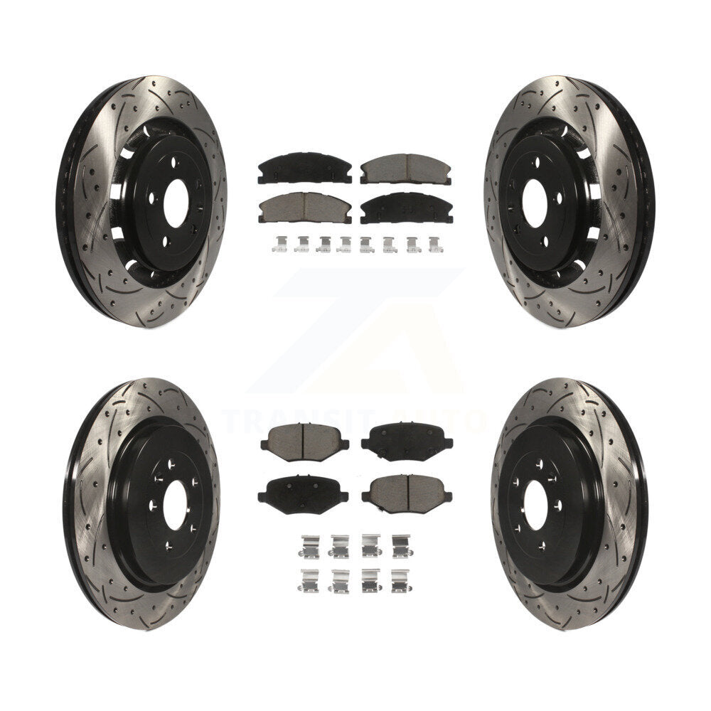 Transit Auto KDC-100329 Disc Brake Kit for 2012-2019 Ford Taurus, Ford Explorer, Ford Special Service Police Sedan & more - Front and Rear product image