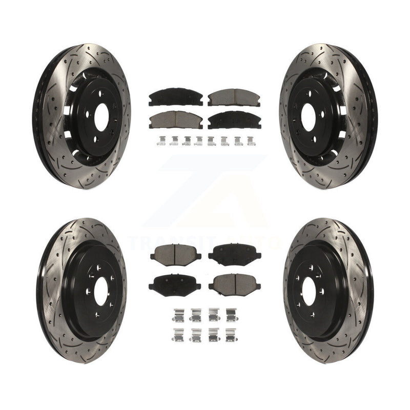 Transit Auto KDC-100329 Disc Brake Kit for 2012-2019 Ford Taurus, Ford Explorer, Ford Special Service Police Sedan & more - Front and Rear product image