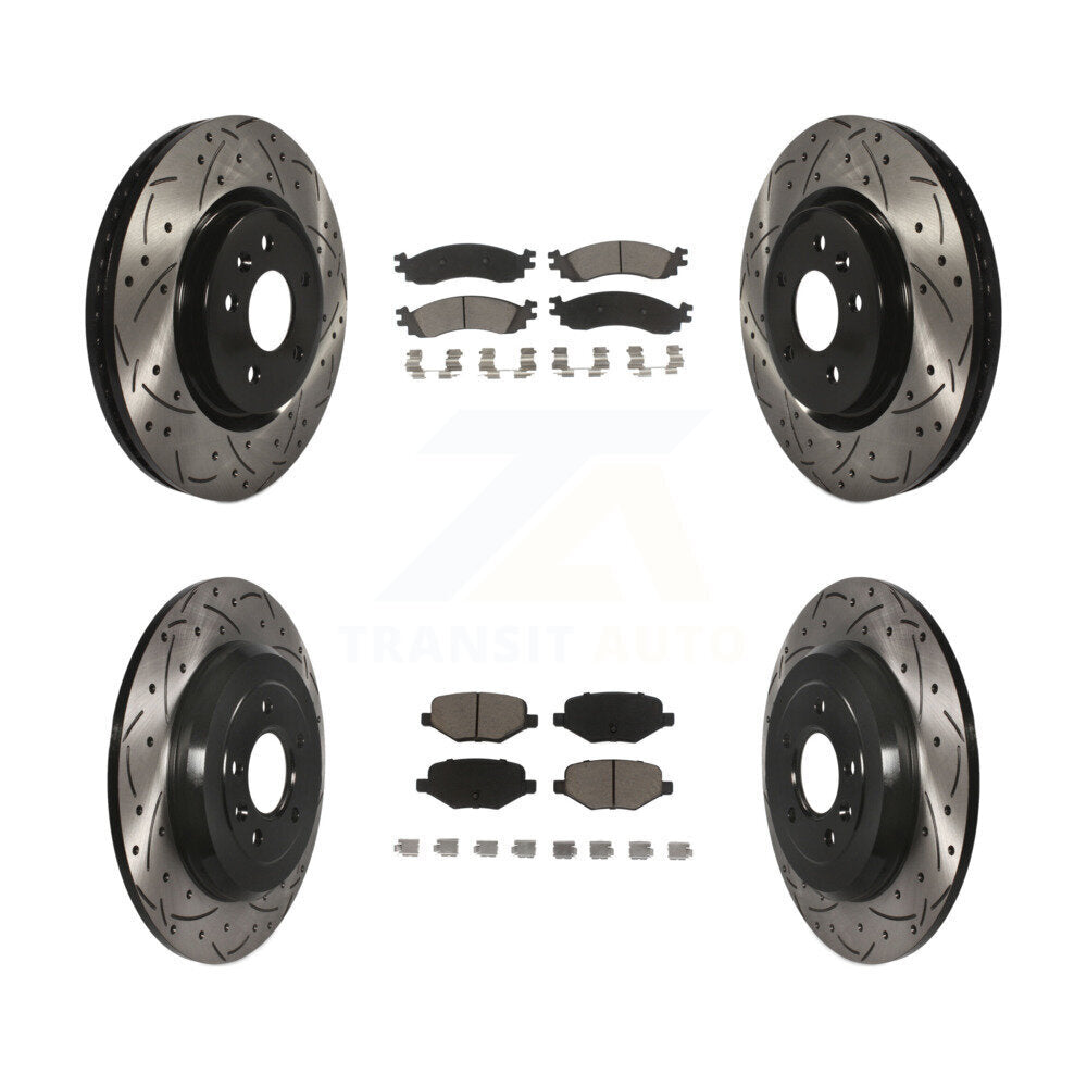 Transit Auto KDC-100330 Disc Brake Kit for 2010-2012 Ford Taurus - Front and Rear product image