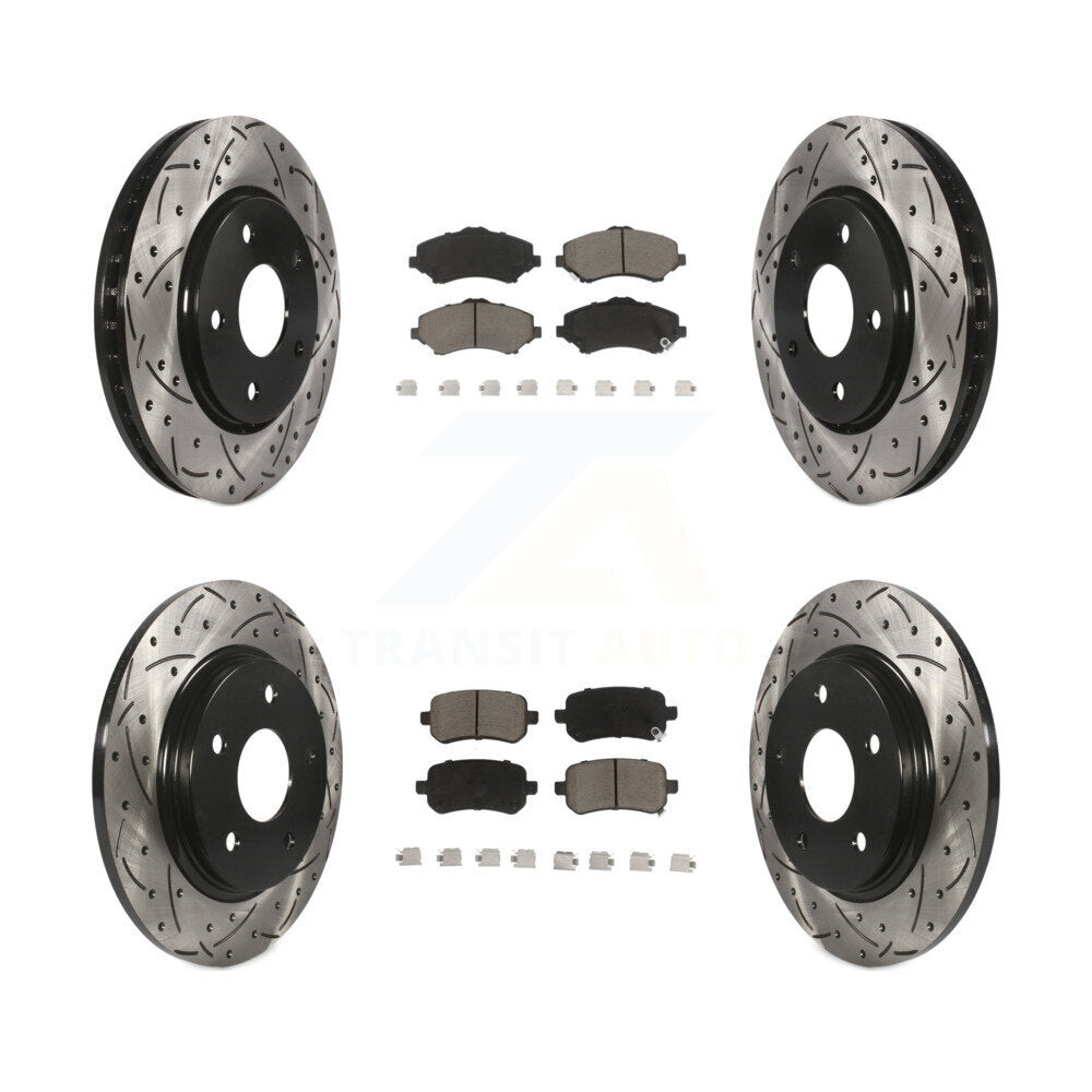 Transit Auto KDC-100337 Disc Brake Kit for 2008-2012 Chrysler Town & Country, Dodge Grand Caravan, Dodge Journey & more - Front and Rear product image